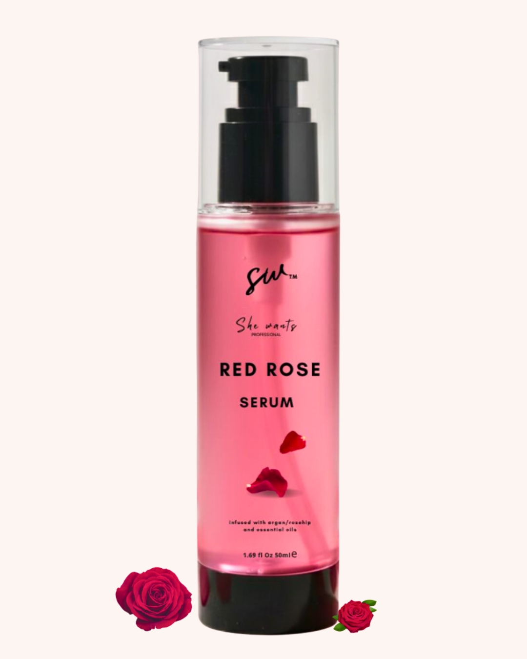She Wants Professional Red Rose Hair Serum Thailand Formulated India